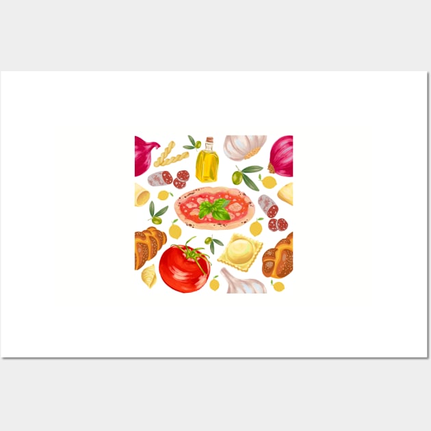 Cooking Italian Food Wall Art by GemmasGems